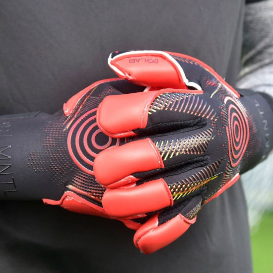 Sarung Tangan Kiper Gloveglu Lab Fre Megagrip Plus Fire Red Black 70062101