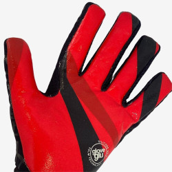 Sarung Tangan Kiper Gloveglu Dry Skinn Black Red 70102102