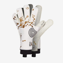 Sarung Tangan Kiper Gloveglu Exome + Megagrip RF White Gold 901013RF