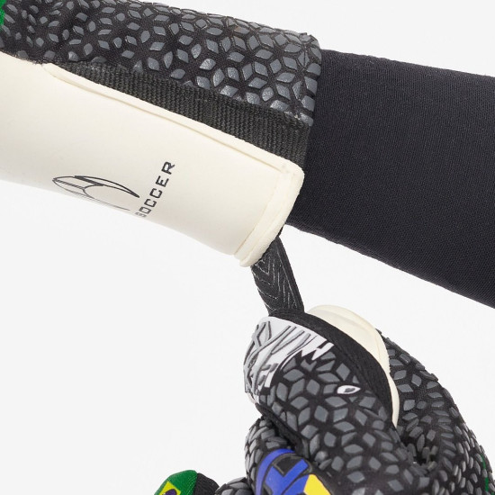 Sarung Tangan Kiper HO Brazil World Cup 2022 First Evolution Patriot Gloves Black White Yellow Green 052.0153 Sarung Tangan Kiper HO Brazil World Cup 2022 First Evolution Patriot Gloves Black White Yellow Green 052.0153