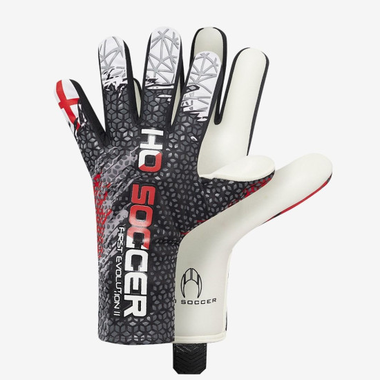 Sarung Tangan Kiper HO England World Cup 2022 First Evolution Patriot Gloves Black White Red 052.0155