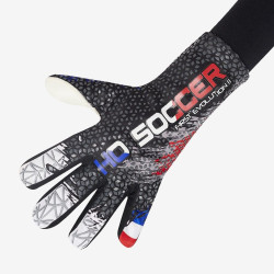 Sarung Tangan Kiper HO France World Cup 2022 First Evolution Patriot Gloves Black White Red Blue 052.0156