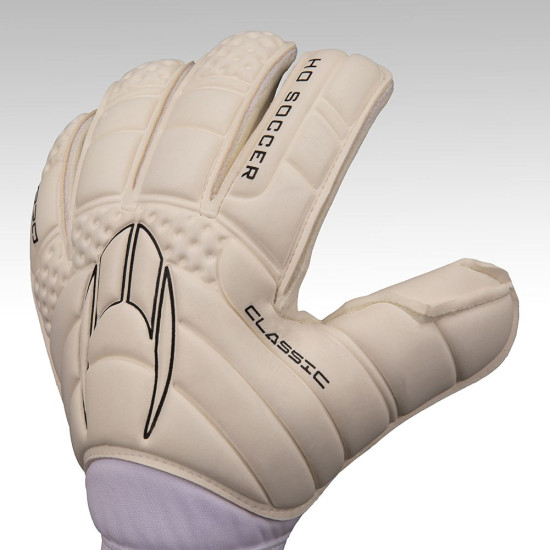 Sarung Tangan Kiper HO Soccer Classic Pro Roll Pro Strap SMU White 511248