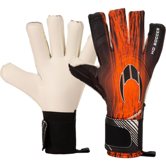 Sarung Tangan Kiper HO Soccer Supremo Classic 11 Roll Negative Rocket Orange 511333UK