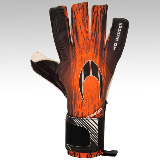 Sarung Tangan Kiper HO Soccer Supremo Classic 11 Roll Negative Rocket Orange 511333UK