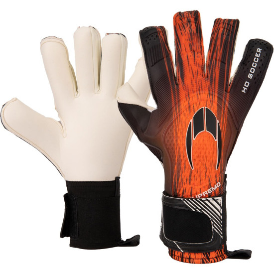 Sarung Tangan Kiper HO Soccer Supremo Pro 11 Roll Negative Rocket Orange 511334