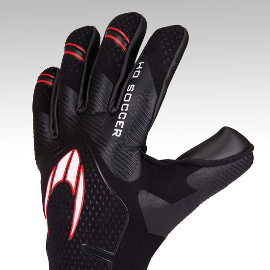 Sarung Tangan Kiper HO Soccer Supremo Pro Raven Black 515060