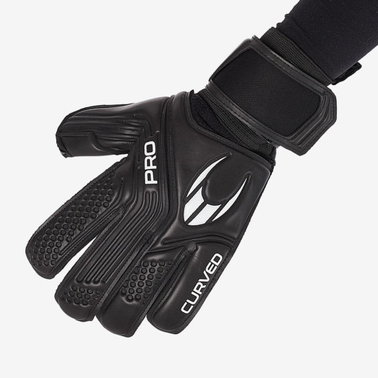 Sarung Tangan Kiper HO Pro Curved Black 52.002 Sarung Tangan Kiper HO Pro Curved Black 52.002
