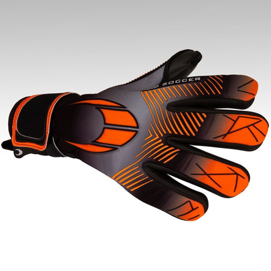 Sarung Tangan Kiper HO Soccer Phenomenon Pro III Negative Black Orange 520054 Sarung Tangan Kiper HO Soccer Phenomenon Pro III Negative Black Orange 520054
