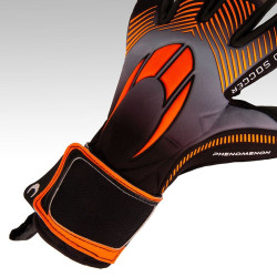 Sarung Tangan Kiper HO Soccer Phenomenon Pro III Negative Black Orange 520054