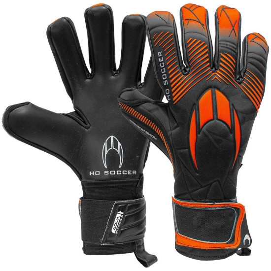 Sarung Tangan Kiper HO Soccer Phenomenon Pro III Negative Black Orange 520054 Sarung Tangan Kiper HO Soccer Phenomenon Pro III Negative Black Orange 520054