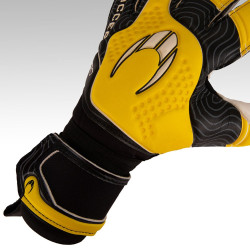 Sarung Tangan Kiper HO Soccer Guerrero Pro Negative Black Yellow 520055