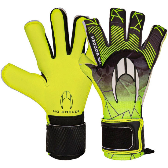 Sarung Tangan Kiper HO Soccer Premier SC Roll Negative Lime 520058