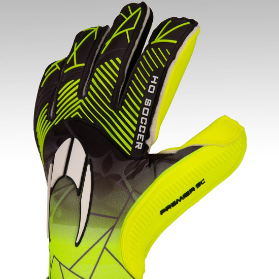 Sarung Tangan Kiper HO Soccer Premier SC Roll Negative Lime 520058