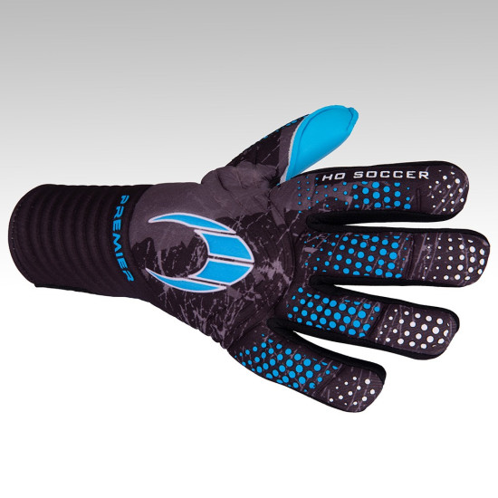 Sarung Tangan Kiper HO Soccer Premier Phenomenon Black Blue 520068 Sarung Tangan Kiper HO Soccer Premier Phenomenon Black Blue 520068