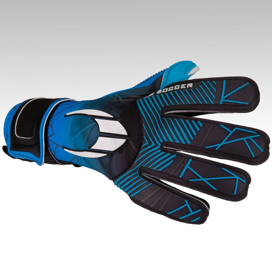 Sarung Tangan Kiper HO Soccer Premier SC Negative Blue 520089