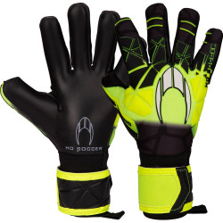 Sarung Tangan Kiper HO Soccer Legend Ultimate Roll Negative Black Lime Green 520090