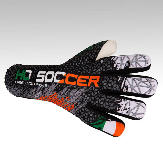 Sarung Tangan Kiper HO Soccer First Evolution Patriot Ireland Black 520158