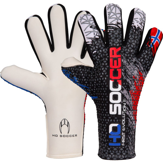 Sarung Tangan Kiper HO Soccer First Evolution Patriot Norway Black 520162 Sarung Tangan Kiper HO Soccer First Evolution Patriot Norway Black 520162