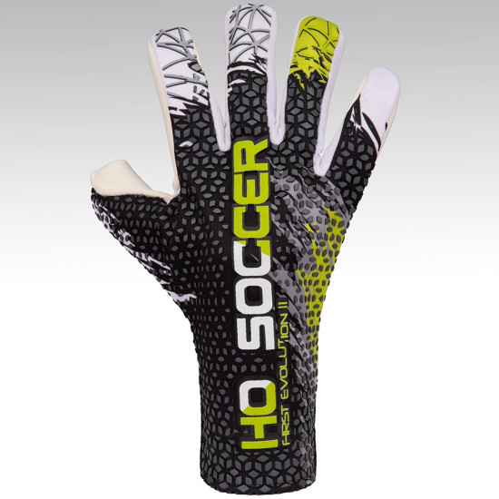 Sarung Tangan Kiper HO Soccer First Evolution Black Green 520184 Sarung Tangan Kiper HO Soccer First Evolution Black Green 520184