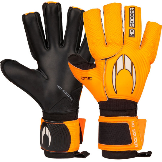 Sarung Tangan Kiper HO Soccer One Negative Orange 520190