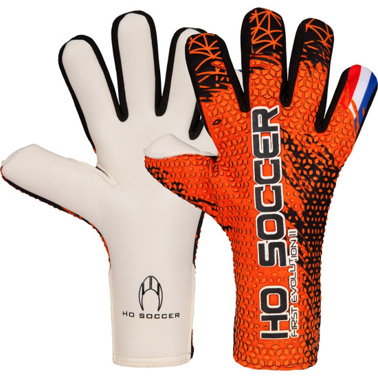 Sarung Tangan Kiper HO Soccer First Evolution Patriot Holland Orange 520202