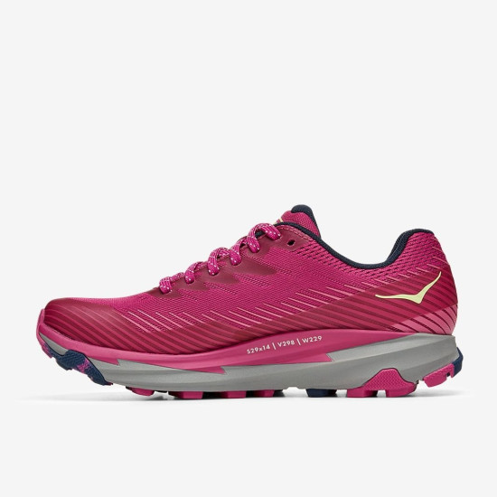 Sepatu Lari Womens Hoka Torrent 2 Festival Fuchsia Ibis Rose 1110497-FFIR