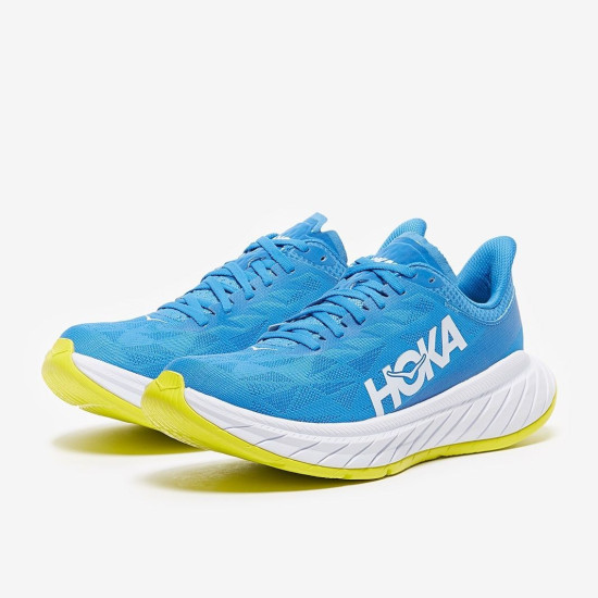 Sepatu Lari Womens Hoka Carbon X 2 Diva Blue Citrus 1113527-DBCTR