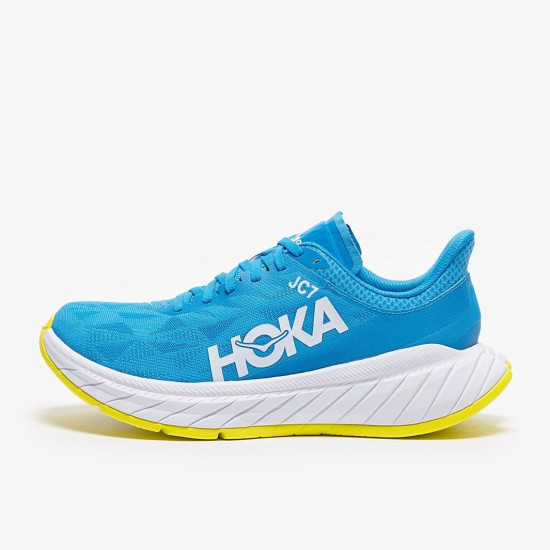 Sepatu Lari Womens Hoka Carbon X 2 Diva Blue Citrus 1113527-DBCTR