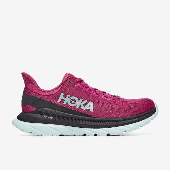 Sepatu Lari Womens Hoka Mach 4 Festival Fuchsia Black 1113529-FFBL Sepatu Lari Womens Hoka Mach 4 Festival Fuchsia Black 1113529-FFBL
