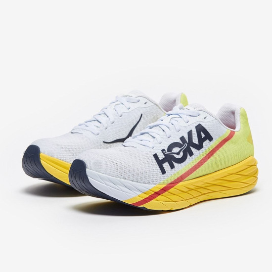 Sepatu Lari Hoka Rocket X White Evening Primrose 1113532-WEPR