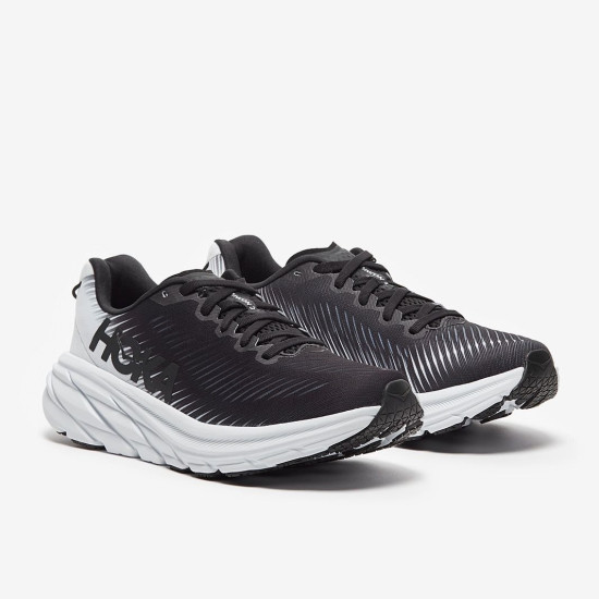 Sepatu Lari Womens Hoka Rincon 3 Black White 1119396-BWHT Sepatu Lari Womens Hoka Rincon 3 Black White 1119396-BWHT
