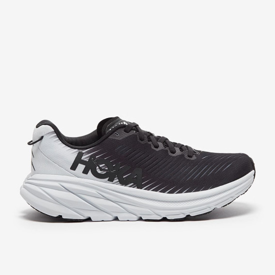 Sepatu Lari Womens Hoka Rincon 3 Black White 1119396-BWHT