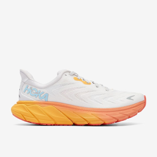 Sepatu Lari Womens Hoka Arahi 6 Nimbus Cloud Blanc De Blanc 1123195-NCBDB