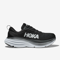 Sepatu Lari Hoka Bondi 8 Black White 1123202-BWHT