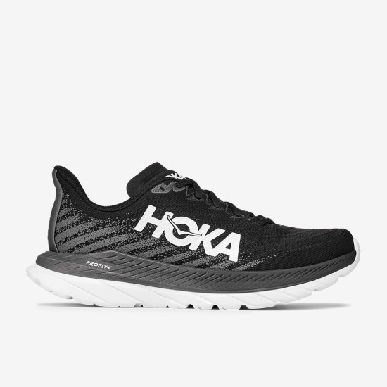 Sepatu Lari Hoka Mach 5 Black Castlerock 1127893-BCSTL