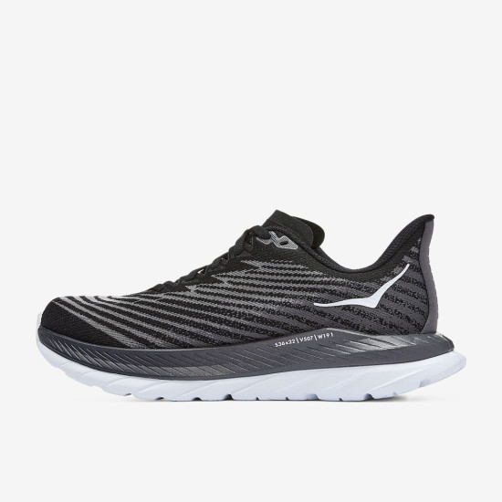 Sepatu Lari Womens Hoka Mach 5 Black Castlerock 1127894-BCSTL