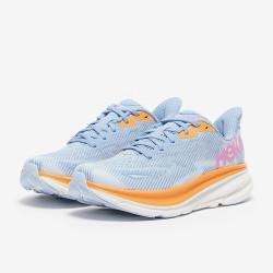 Sepatu Lari Womens Hoka Clifton 9 Airy Blue Ice Water 1127896-ABIW