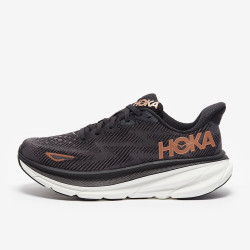 Sepatu Lari Womens Hoka Clifton 9 Black Copper 1127896-BCPPR