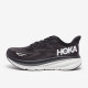 Sepatu Lari Womens Hoka Clifton 9 Black White 1127896-BWHT