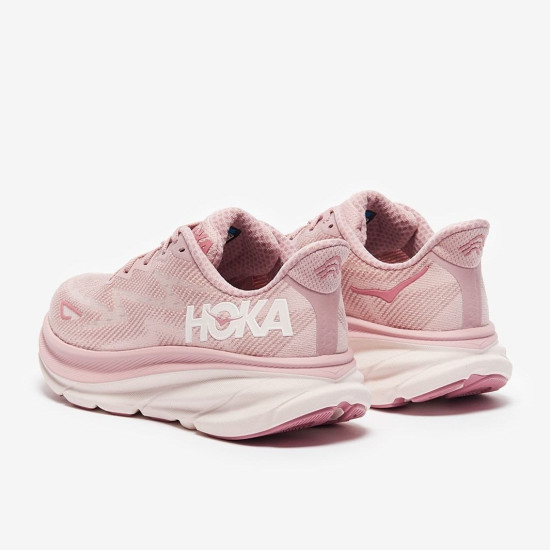 Sepatu Lari Womens Hoka Clifton 9 Pale Mauve Peach Whip 1127896-PMPW Sepatu Lari Womens Hoka Clifton 9 Pale Mauve Peach Whip 1127896-PMPW