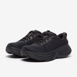 Sepatu Lari Womens Hoka Bondi 8 Black Black 1127952-BBLC