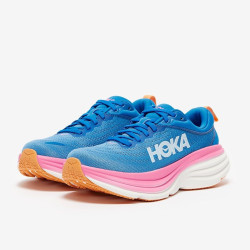 Sepatu Lari Womens Hoka Bondi 8 Coastal Sky All Aboard 1127952-CSAA