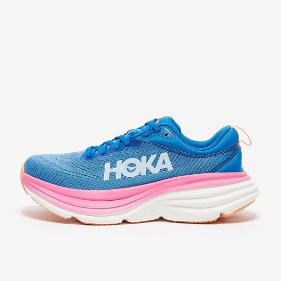 Sepatu Lari Womens Hoka Bondi 8 Coastal Sky All Aboard 1127952-CSAA