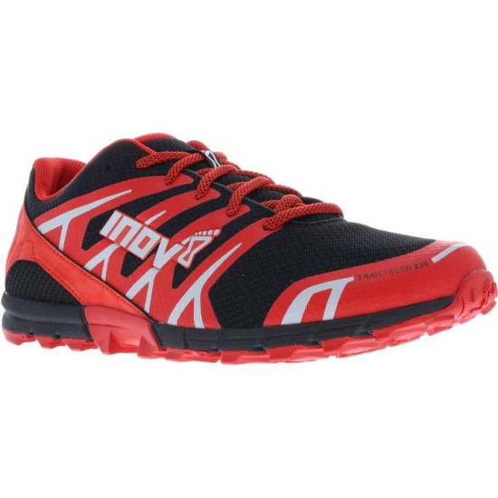 Sepatu Lari Inov-8 TrailTalon 235 Trail Red Black Grey 000714-BKRDGY-7