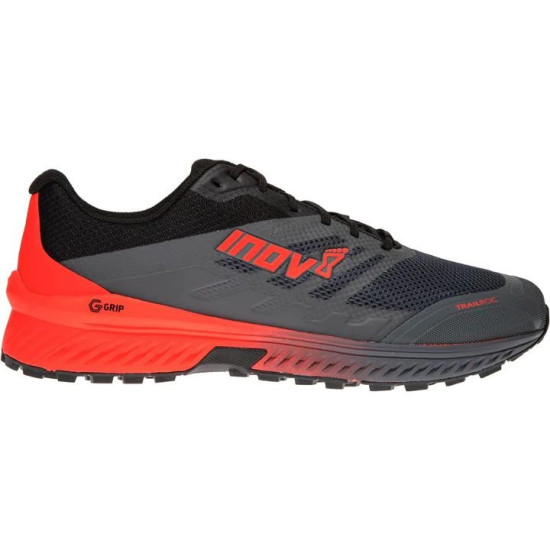 Sepatu Lari Inov-8 Trailroc G 280 Trail Grey Red Black 000859-GYRD-11.5