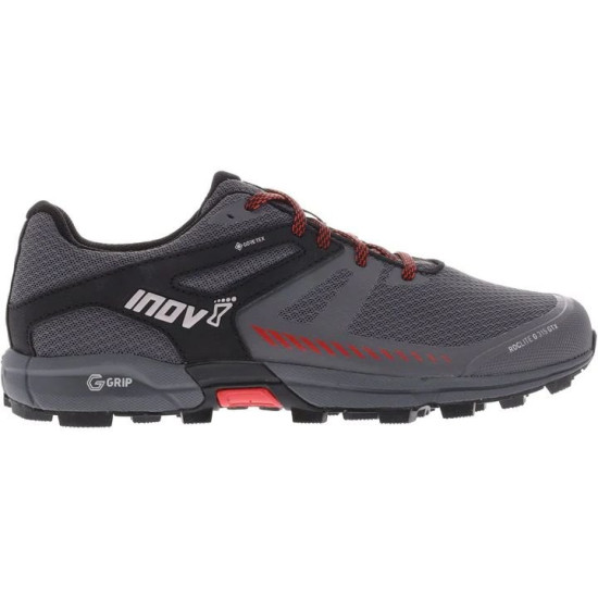 Sepatu Lari Inov-8 Roclite G 315 GTX V2 Trail Grey Black Red 001019-GYBKRD-M-01-7 Sepatu Lari Inov-8 Roclite G 315 GTX V2 Trail Grey Black Red 001019-GYBKRD-M-01-7