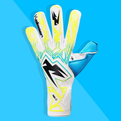 Sarung Tangan Kiper Kaliaaer PWRLITE FaderBlaze V1 White Yellow Blue 01V122