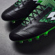 Sepatu Bola Lotto Stadio 100 II FG Black White Spring Green 211629-1I3