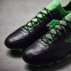 Sepatu Bola Lotto Stadio 100 II FG Black White Spring Green 211629-1I3